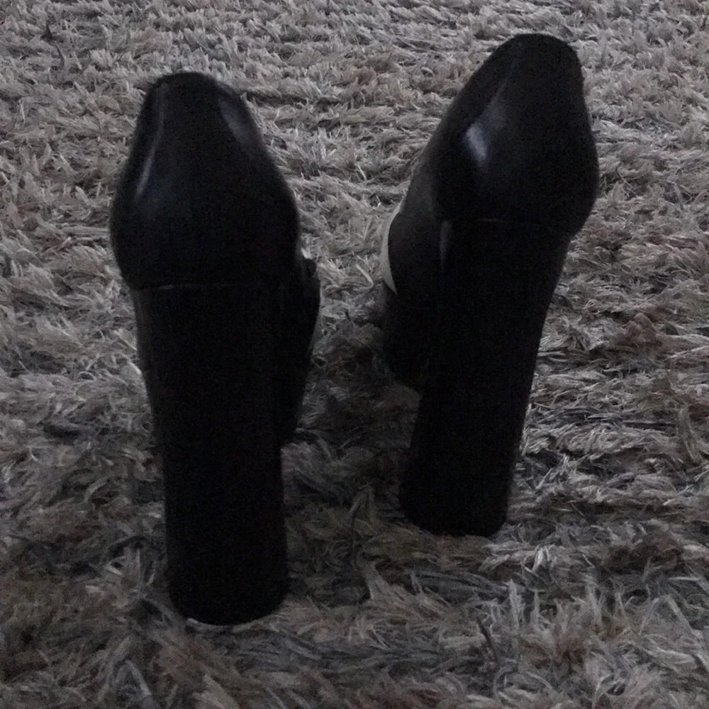 Bottega Veneta Black/White Platform High Heels, Size 36